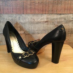 Juicy Couture Black Platform Pumps Wm Size 11M